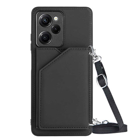 Coque Luxe Cuir Housse Etui YB3 pour Xiaomi Poco X5 Pro 5G Noir