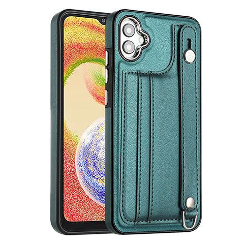 Coque Luxe Cuir Housse Etui YB4 pour Samsung Galaxy A04 4G Vert