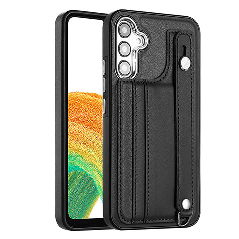 Coque Luxe Cuir Housse Etui YB4 pour Samsung Galaxy A34 5G Noir