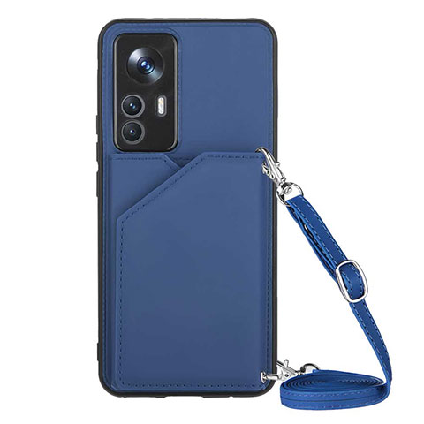 Coque Luxe Cuir Housse Etui YB4 pour Xiaomi Redmi K50 Ultra 5G Bleu