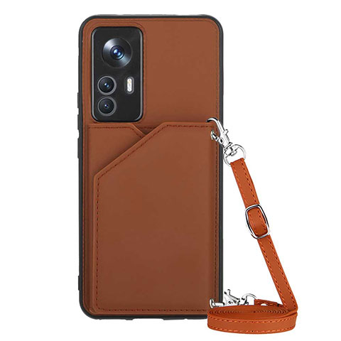 Coque Luxe Cuir Housse Etui YB4 pour Xiaomi Redmi K50 Ultra 5G Marron