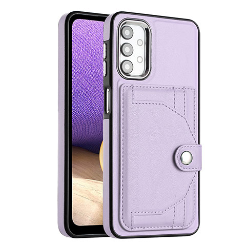 Coque Luxe Cuir Housse Etui YB5 pour Samsung Galaxy A23 4G Violet