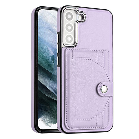 Coque Luxe Cuir Housse Etui YB5 pour Samsung Galaxy S22 Plus 5G Violet