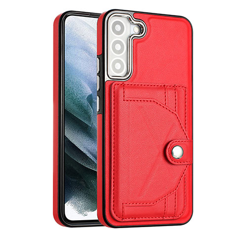 Coque Luxe Cuir Housse Etui YB5 pour Samsung Galaxy S23 5G Rouge