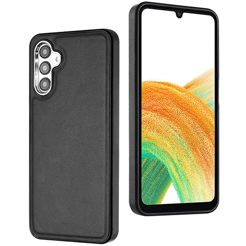 Coque Luxe Cuir Housse Etui YB6 pour Samsung Galaxy A34 5G Noir