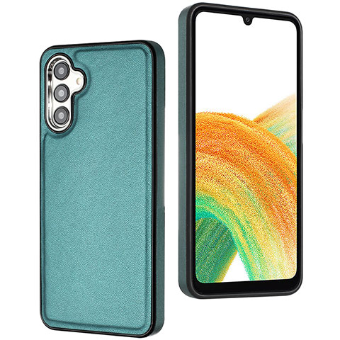 Coque Luxe Cuir Housse Etui YB6 pour Samsung Galaxy A34 5G Vert