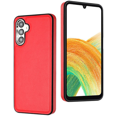 Coque Luxe Cuir Housse Etui YB6 pour Samsung Galaxy A54 5G Rouge