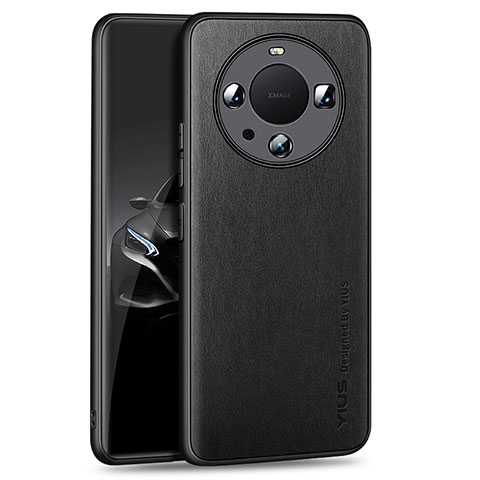 Coque Luxe Cuir Housse Etui YM1 pour Huawei Mate 60 Pro+ Plus Noir