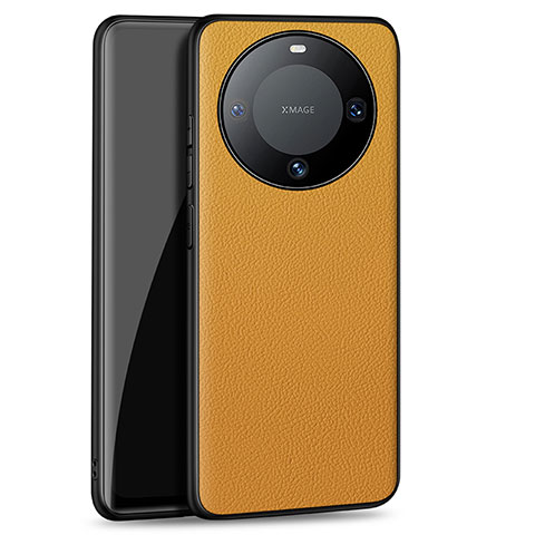 Coque Luxe Cuir Housse Etui YM2 pour Huawei Mate 60 Pro+ Plus Orange