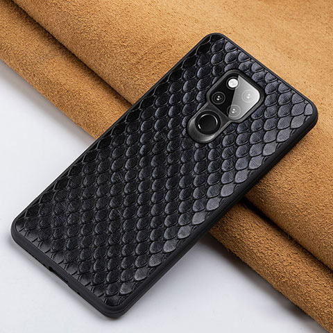 Coque Luxe Cuir Housse Etui Z01 pour Huawei Mate 20 X 5G Noir