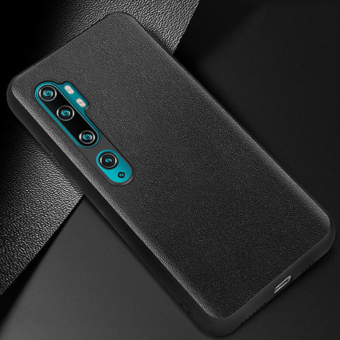 Coque Luxe Cuir Housse Etui Z02 pour Xiaomi Mi Note 10 Pro Noir