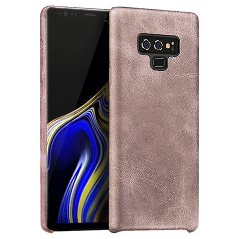 Coque Luxe Cuir Housse L01 pour Samsung Galaxy Note 9 Or Rose