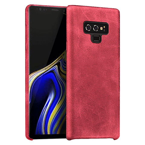 Coque Luxe Cuir Housse L01 pour Samsung Galaxy Note 9 Rouge