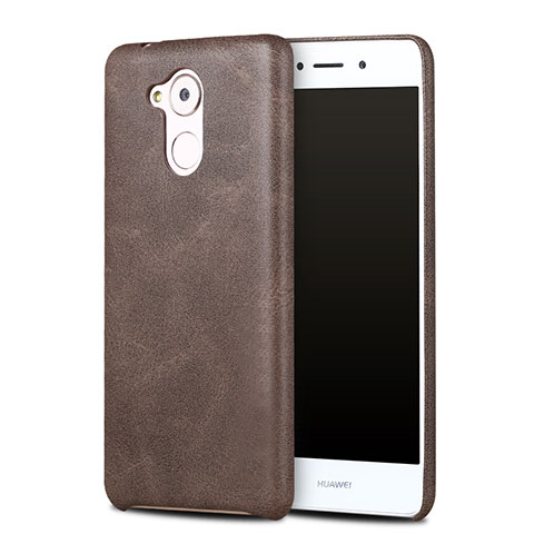 Coque Luxe Cuir Housse pour Huawei Enjoy 6S Marron