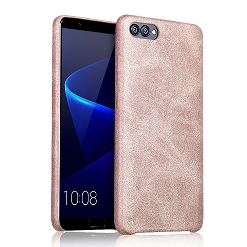 Coque Luxe Cuir Housse pour Huawei Honor V10 Or