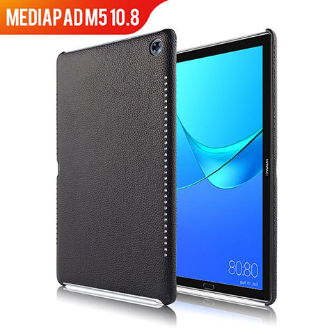 Coque Luxe Cuir Housse pour Huawei MediaPad M5 10.8 Noir