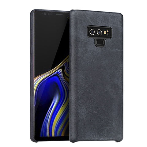 Coque Luxe Cuir Housse pour Samsung Galaxy Note 9 Noir