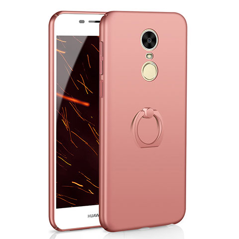 Coque Plastique Housse Etui Rigide Mat avec Support Bague Anneau A01 pour Huawei Enjoy 6 Or Rose