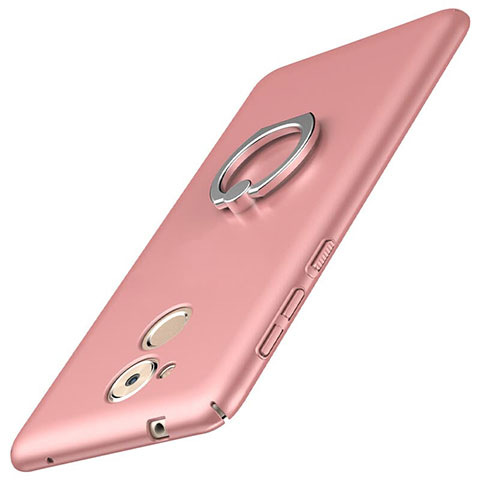 Coque Plastique Housse Etui Rigide Mat avec Support Bague Anneau A01 pour Huawei Enjoy 6S Rose