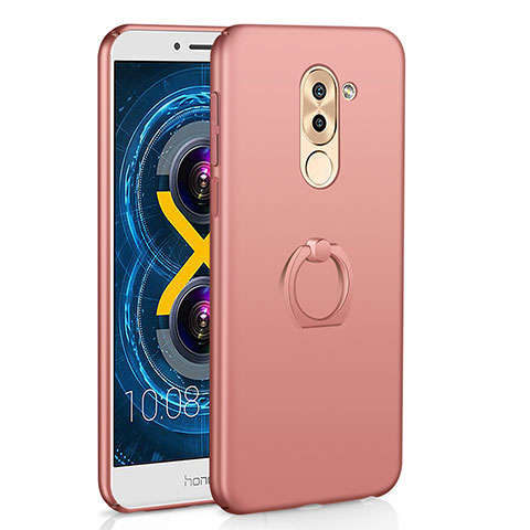 Coque Plastique Housse Etui Rigide Mat avec Support Bague Anneau A02 pour Huawei GR5 (2017) Or Rose