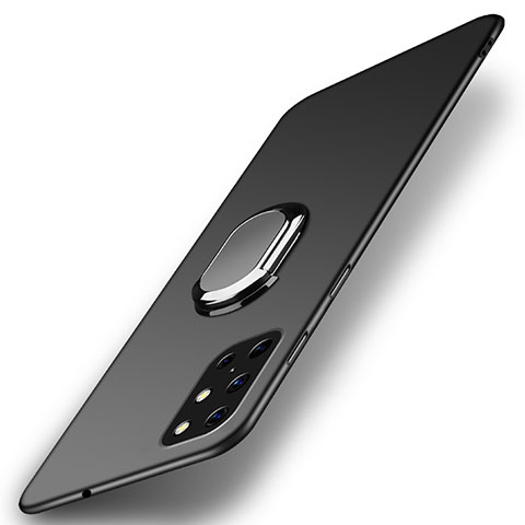 Coque Plastique Housse Etui Rigide Mat avec Support Bague Anneau Aimante Magnetique A01 pour OnePlus 8T 5G Noir