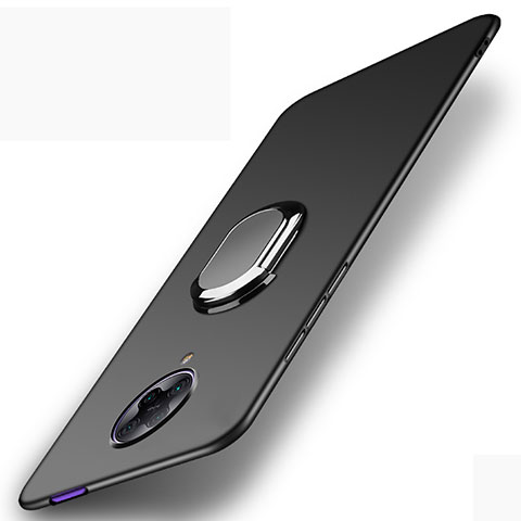 Coque Plastique Housse Etui Rigide Mat avec Support Bague Anneau Aimante Magnetique P01 pour Xiaomi Poco F2 Pro Noir