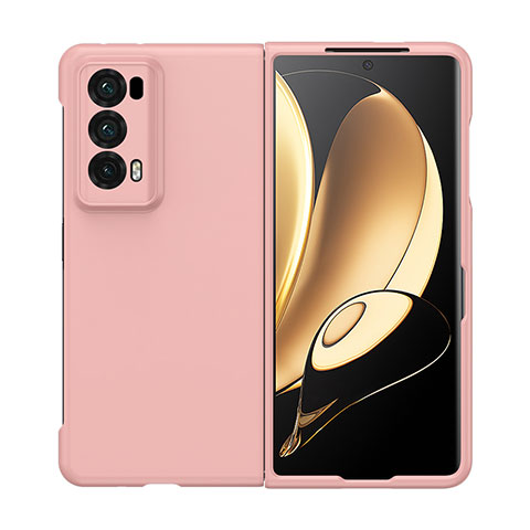 Coque Plastique Mat Protection Integrale 360 Degres Avant et Arriere Etui Housse BH1 pour Huawei Honor Magic V2 Ultimate 5G Or Rose