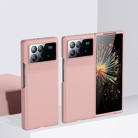 Coque Plastique Mat Protection Integrale 360 Degres Avant et Arriere Etui Housse BH1 pour Xiaomi Mix Fold 3 5G Rose