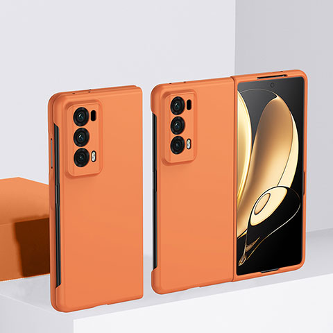 Coque Plastique Mat Protection Integrale 360 Degres Avant et Arriere Etui Housse BH2 pour Huawei Honor Magic V2 5G Orange