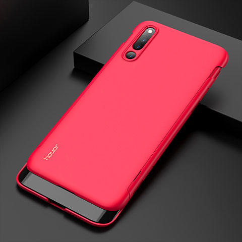 Coque Plastique Mat Protection Integrale 360 Degres Avant et Arriere Etui Housse M01 pour Huawei Honor Magic 2 Rouge