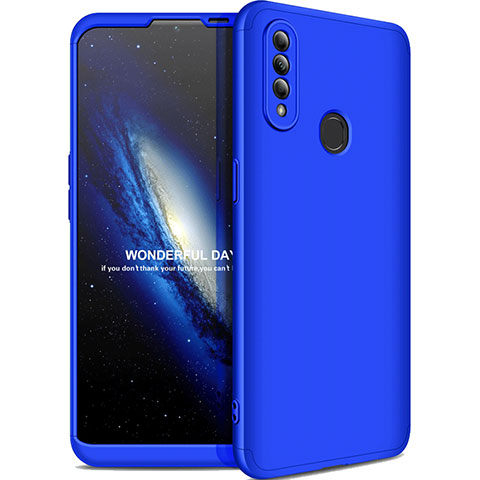 Coque Plastique Mat Protection Integrale 360 Degres Avant et Arriere Etui Housse M01 pour Oppo A31 Bleu