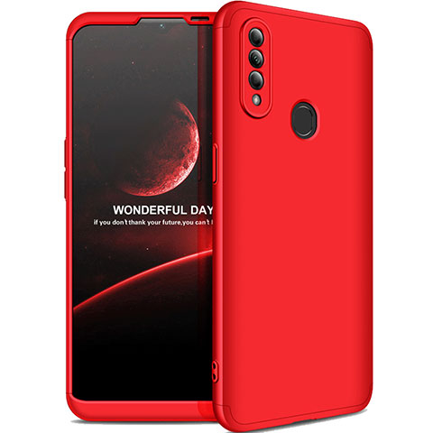 Coque Plastique Mat Protection Integrale 360 Degres Avant et Arriere Etui Housse M01 pour Oppo A31 Rouge