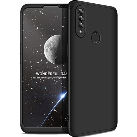 Coque Plastique Mat Protection Integrale 360 Degres Avant et Arriere Etui Housse M01 pour Oppo A8 Noir