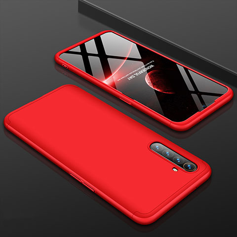 Coque Plastique Mat Protection Integrale 360 Degres Avant et Arriere Etui Housse M01 pour Oppo K5 Rouge