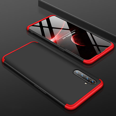 Coque Plastique Mat Protection Integrale 360 Degres Avant et Arriere Etui Housse M01 pour Oppo K5 Rouge et Noir