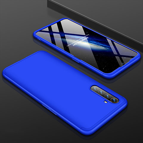 Coque Plastique Mat Protection Integrale 360 Degres Avant et Arriere Etui Housse M01 pour Realme X2 Bleu