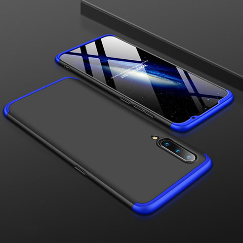 Coque Plastique Mat Protection Integrale 360 Degres Avant et Arriere Etui Housse M01 pour Xiaomi Mi 9 Lite Bleu et Noir