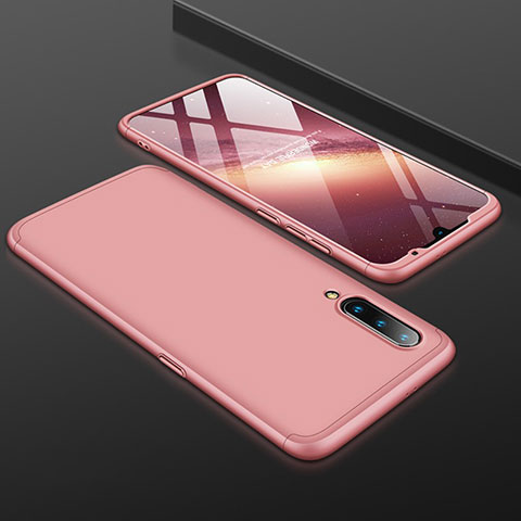 Coque Plastique Mat Protection Integrale 360 Degres Avant et Arriere Etui Housse M01 pour Xiaomi Mi 9 Pro 5G Or Rose