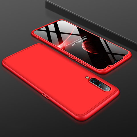 Coque Plastique Mat Protection Integrale 360 Degres Avant et Arriere Etui Housse M01 pour Xiaomi Mi 9 Rouge