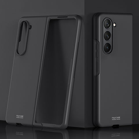 Coque Plastique Mat Protection Integrale 360 Degres Avant et Arriere Etui Housse MK1 pour Samsung Galaxy Z Fold5 5G Noir