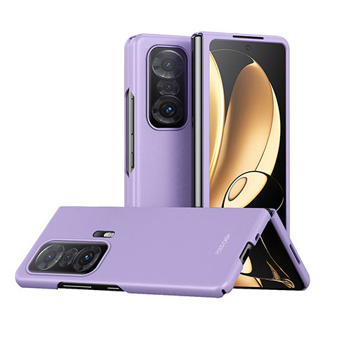 Coque Plastique Mat Protection Integrale 360 Degres Avant et Arriere Etui Housse P01 pour Huawei Honor Magic V 5G Violet