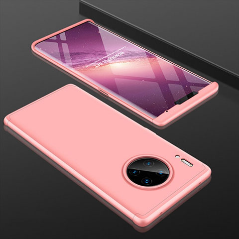 Coque Plastique Mat Protection Integrale 360 Degres Avant et Arriere Etui Housse P01 pour Huawei Mate 30 5G Rose