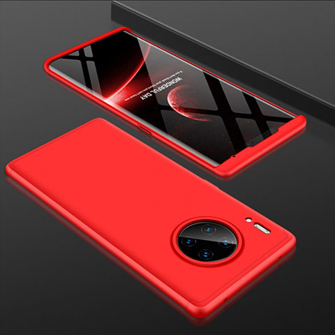 Coque Plastique Mat Protection Integrale 360 Degres Avant et Arriere Etui Housse P01 pour Huawei Mate 30 5G Rouge