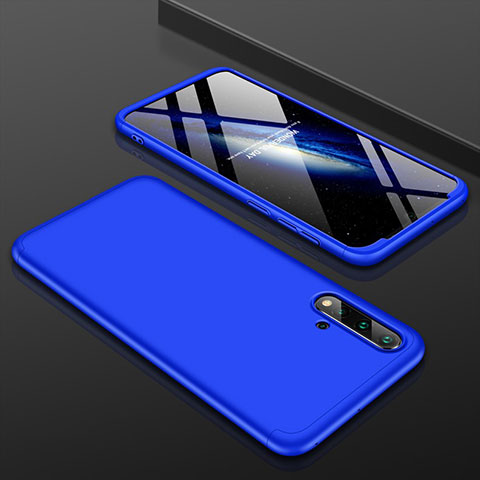 Coque Plastique Mat Protection Integrale 360 Degres Avant et Arriere Etui Housse P01 pour Huawei Nova 5 Bleu