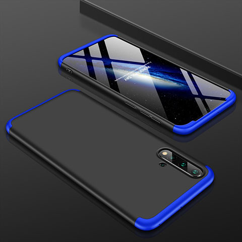 Coque Plastique Mat Protection Integrale 360 Degres Avant et Arriere Etui Housse P01 pour Huawei Nova 5 Pro Bleu et Noir