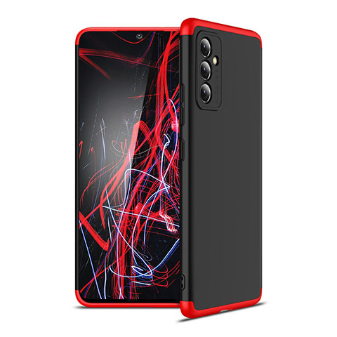 Coque Plastique Mat Protection Integrale 360 Degres Avant et Arriere Etui Housse P01 pour Samsung Galaxy A34 5G Rouge et Noir