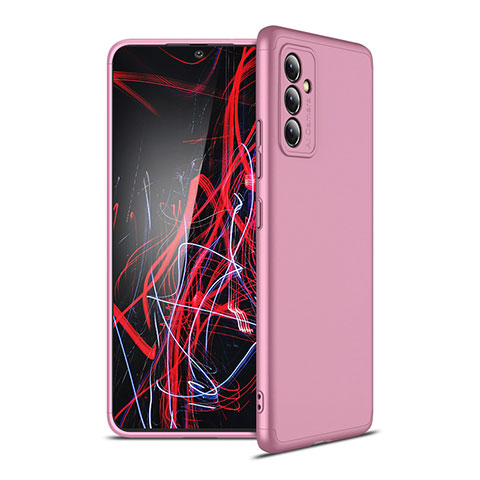 Coque Plastique Mat Protection Integrale 360 Degres Avant et Arriere Etui Housse P01 pour Samsung Galaxy A82 5G Or Rose