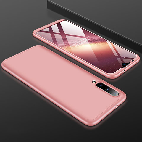 Coque Plastique Mat Protection Integrale 360 Degres Avant et Arriere Etui Housse P01 pour Xiaomi Mi A3 Or Rose