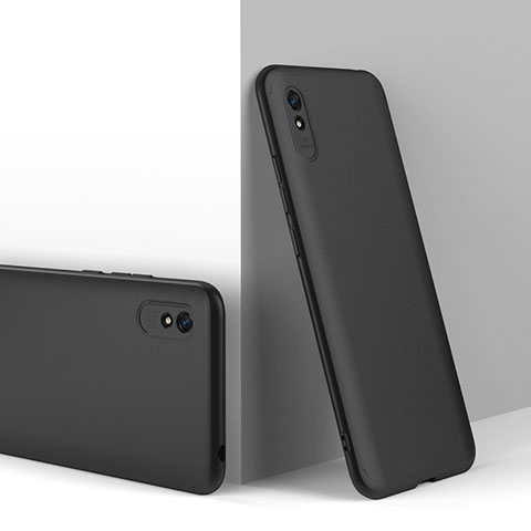 Coque Plastique Mat Protection Integrale 360 Degres Avant et Arriere Etui Housse P01 pour Xiaomi Redmi 9i Noir