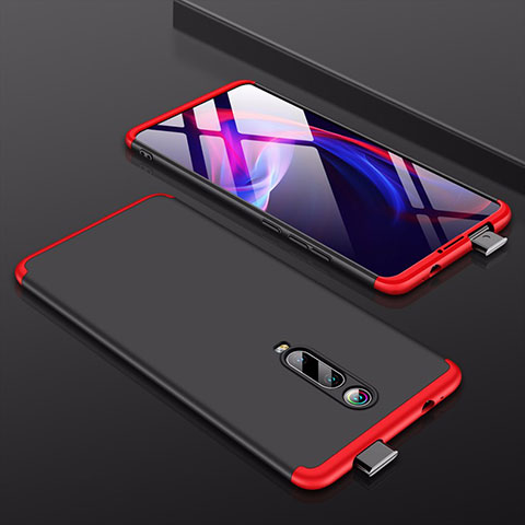 Coque Plastique Mat Protection Integrale 360 Degres Avant et Arriere Etui Housse P01 pour Xiaomi Redmi K20 Pro Rouge et Noir